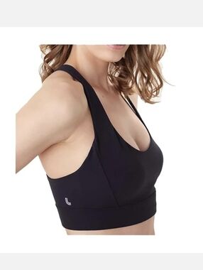 Lole Sports Bra, Black With Convertible Straps, Like New Size XL 38 C/D 40 B/C